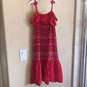 Adorable red maxi dress ( western style)